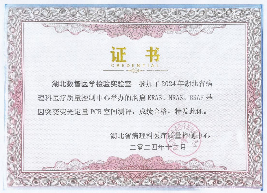 湖北省肠癌KRAS、NRAS、BRAF基因突变荧光定量PCR室间测评