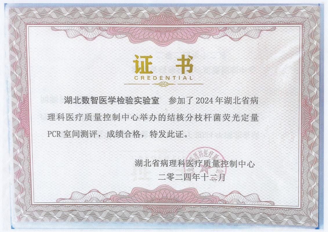 湖北省结核分枝杆菌荧光定量PCR室间测评